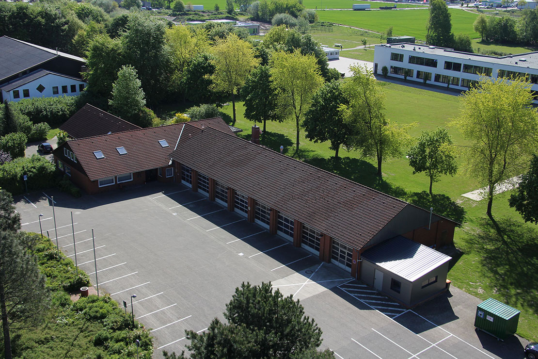 Feuerwehrhaus von oben